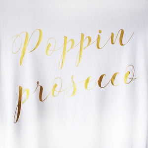 Poppin Prosecco' Wedding Day Dressing Gown Robe