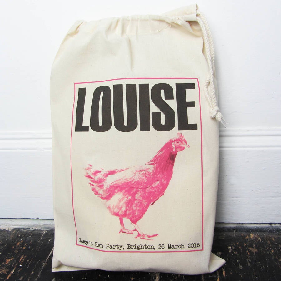 Personalised Hen Party Bags