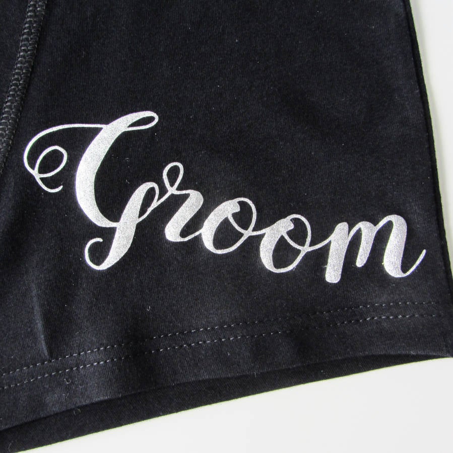 Personalised Groom's Wedding Boxer Briefs