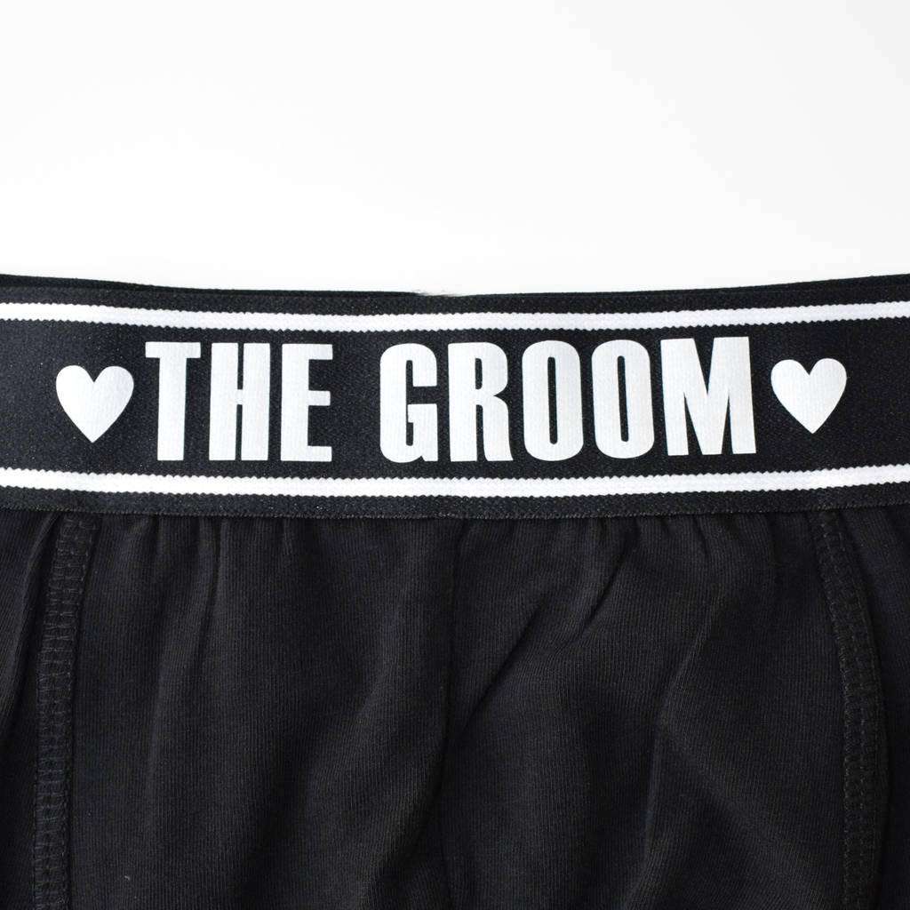 Property Of The Bride, Groom Boxers