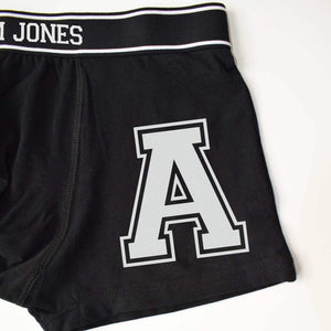 Alphabet Letter or Number Personalised Boxer Briefs