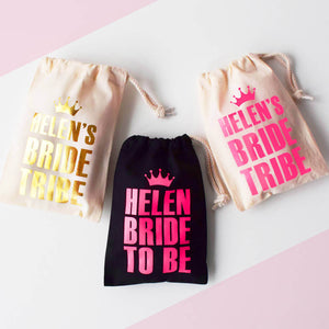 Bride Tribe, Personalised Hen Party Bags – Weasel and Stoat