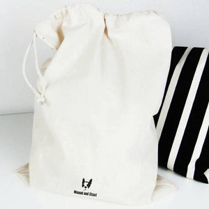 Wash Dry Fold Repeat, Laundry Bag in Natural