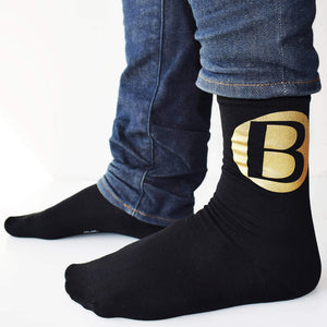 Personalised Bold Initials Mens Gift Socks