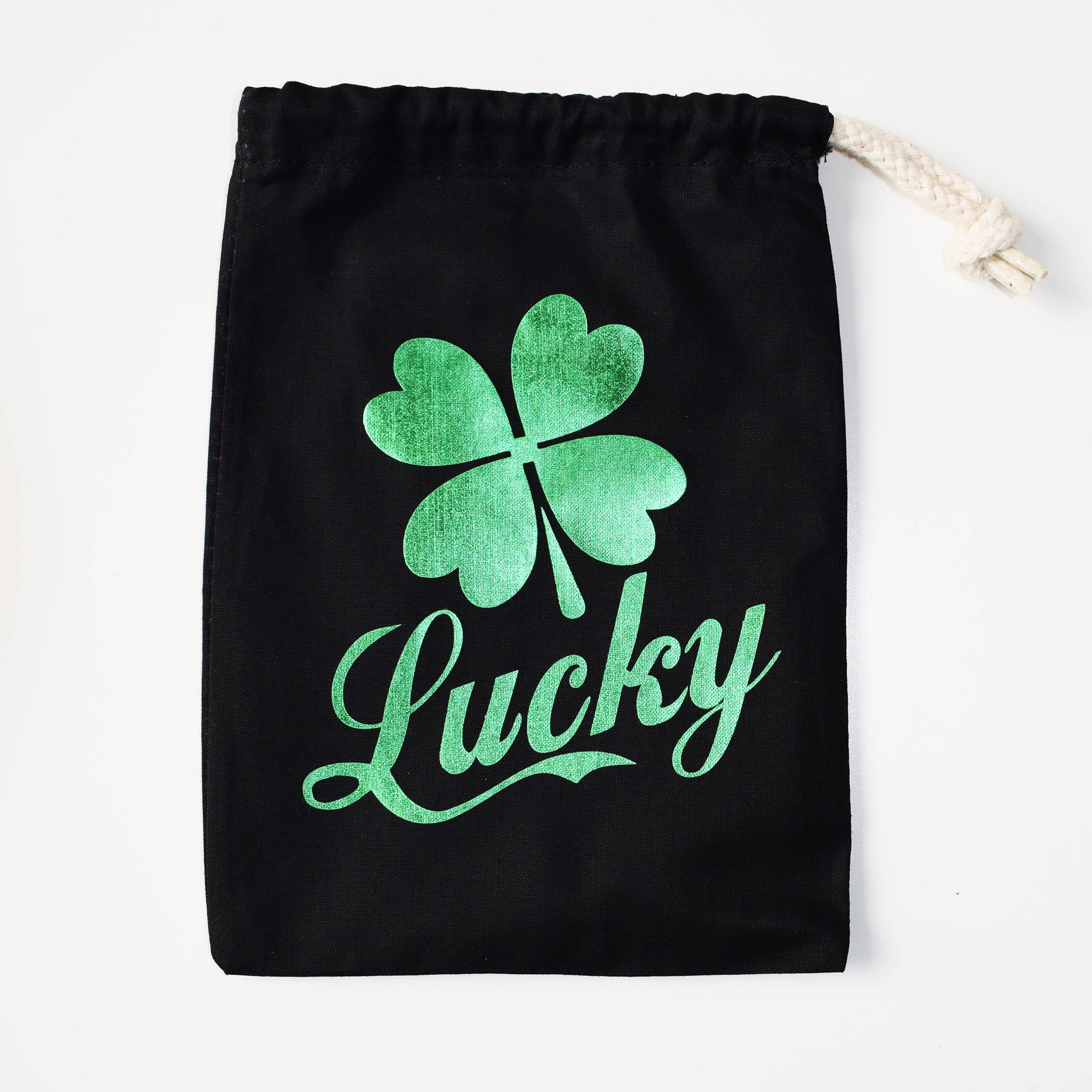 Personalised Mens Green Foil Print Lucky Pants