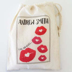 Love And Kisses, Personalised Men's Boxer Briefs