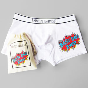 Dad's Comic, Personalised Men's Boxer Briefs