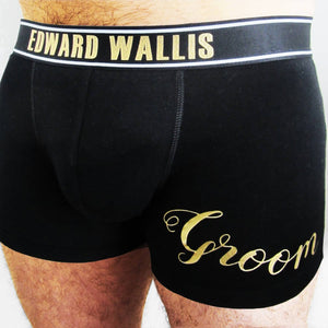 Personalised Groom's Wedding Boxer Briefs