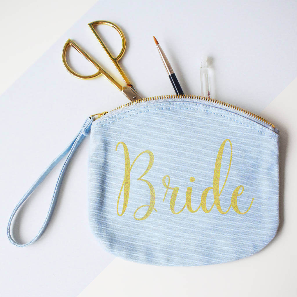 Bride, Makeup, Canvas pouch, Accessories Bag