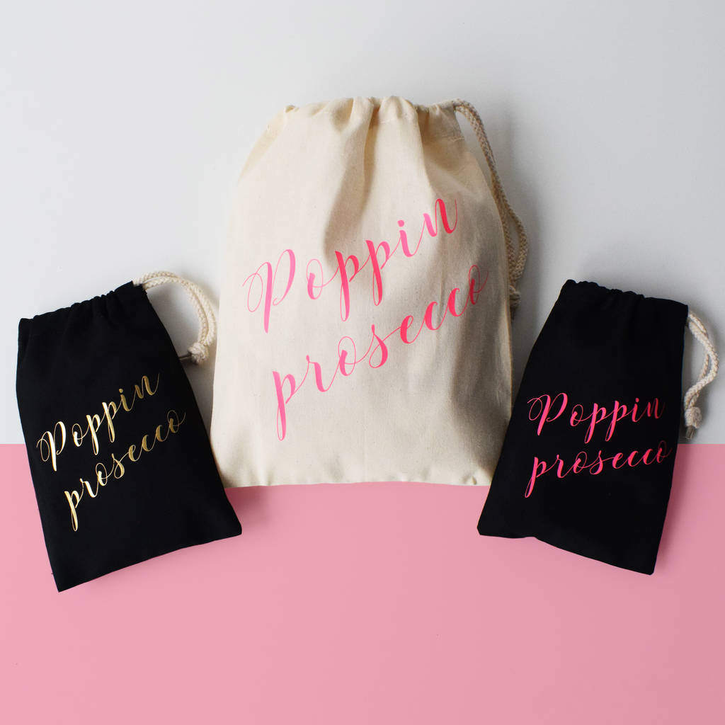 'Poppin Prosecco', Birthday And Hen Party Bags,