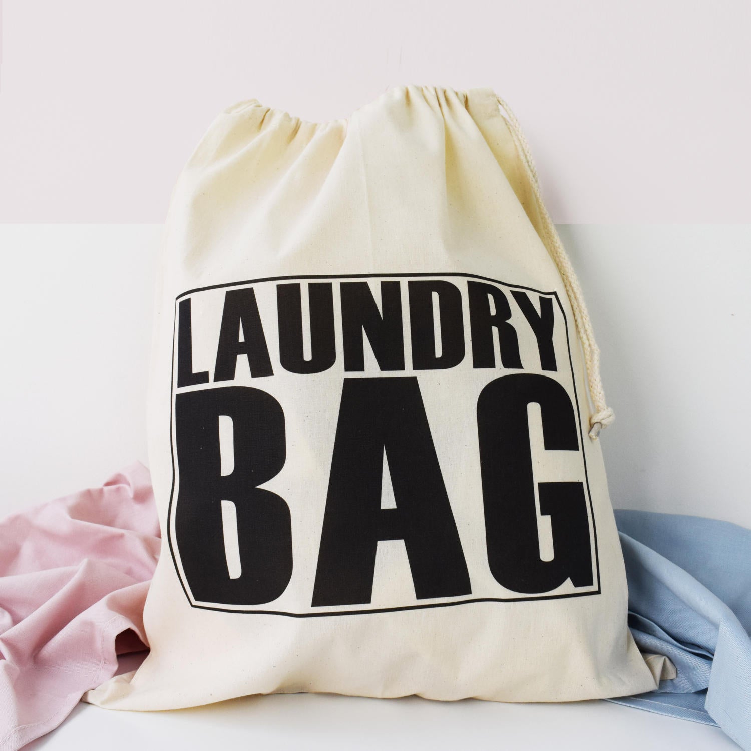 Big Text Laundry Bag