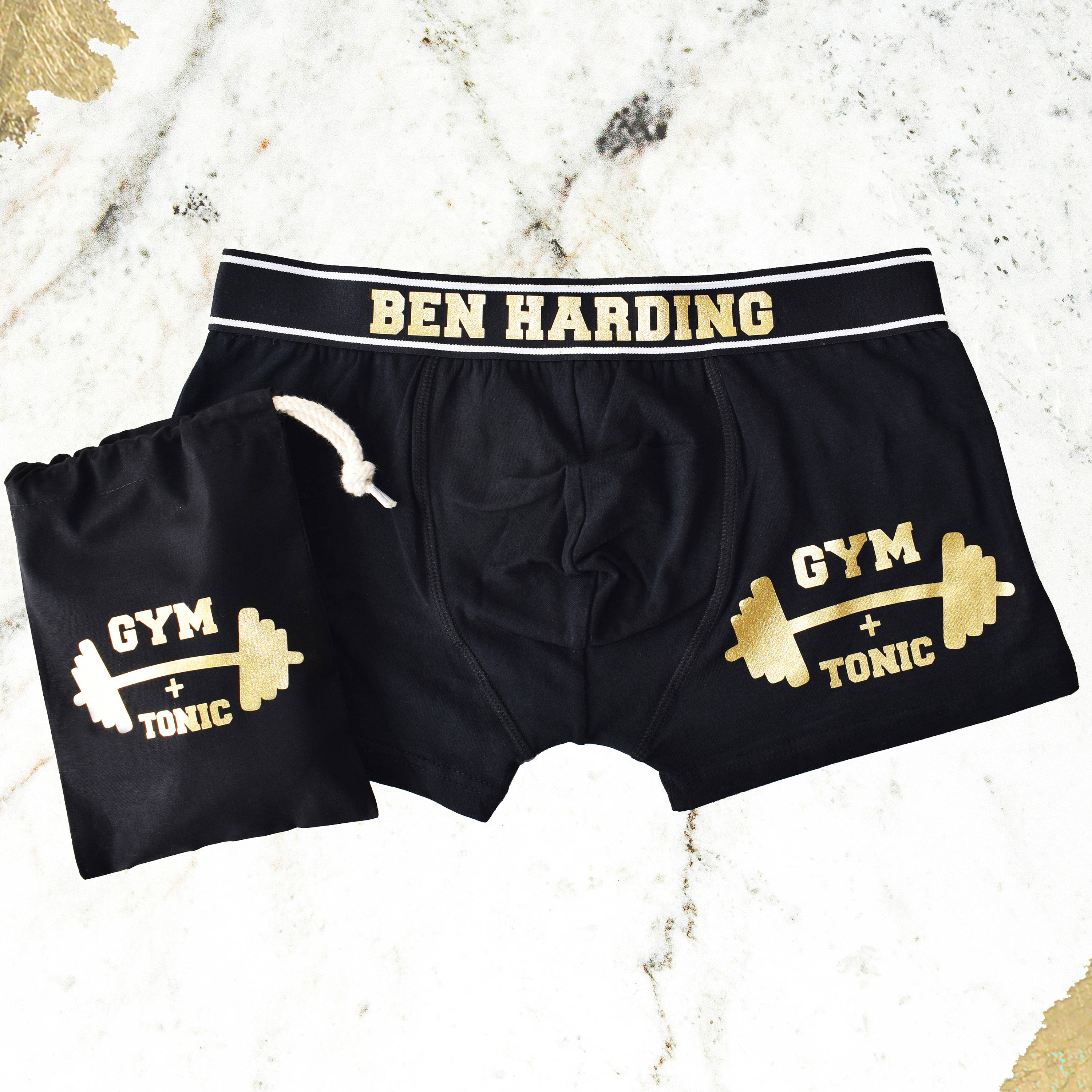 Men's Personalised Gym and Tonic Boxer Briefs