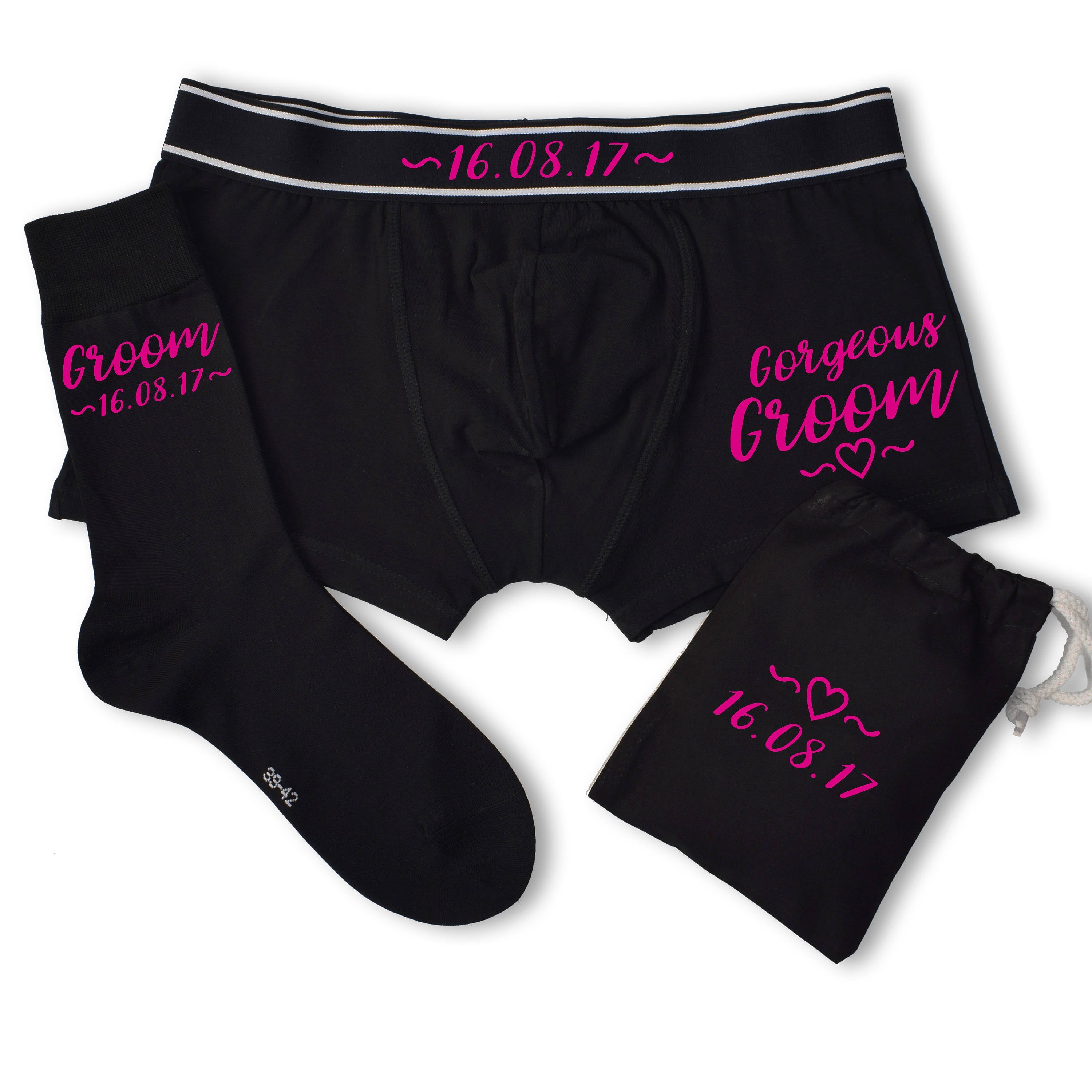 Gorgeous Groom Wedding Underwear Gift Set – Weasel and Stoat