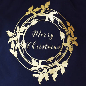 Personalised Holly Wreath Christmas Sack