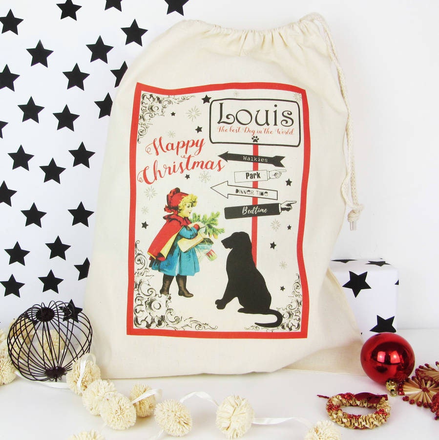 Personalised Christmas Sack For Dogs
