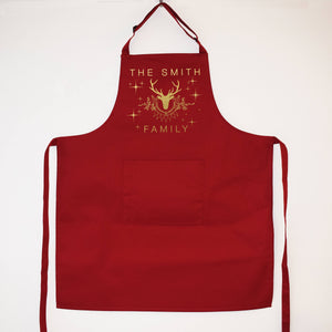 Personalised Family Christmas Apron