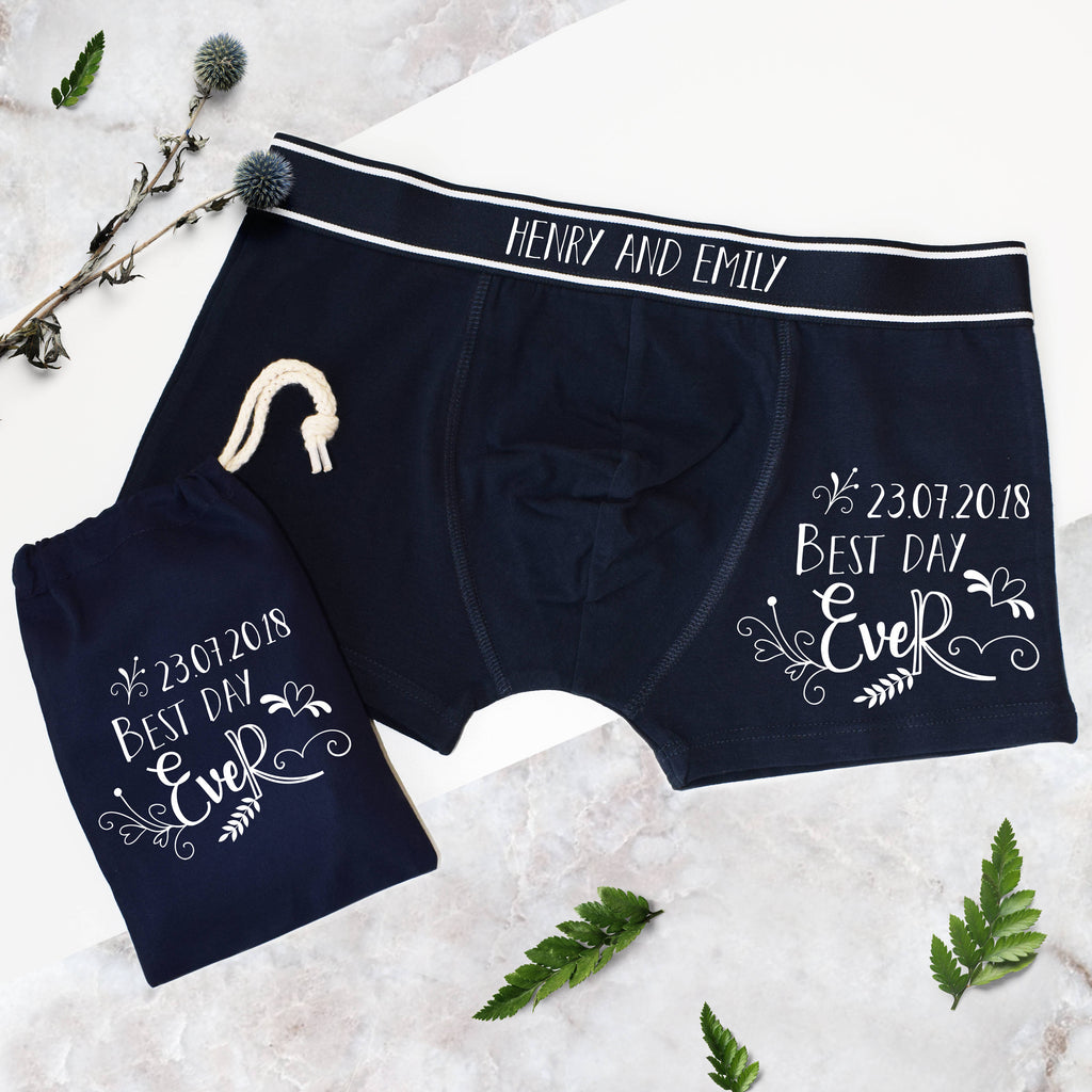 Best Day Ever, Wedding Date Boxer Briefs