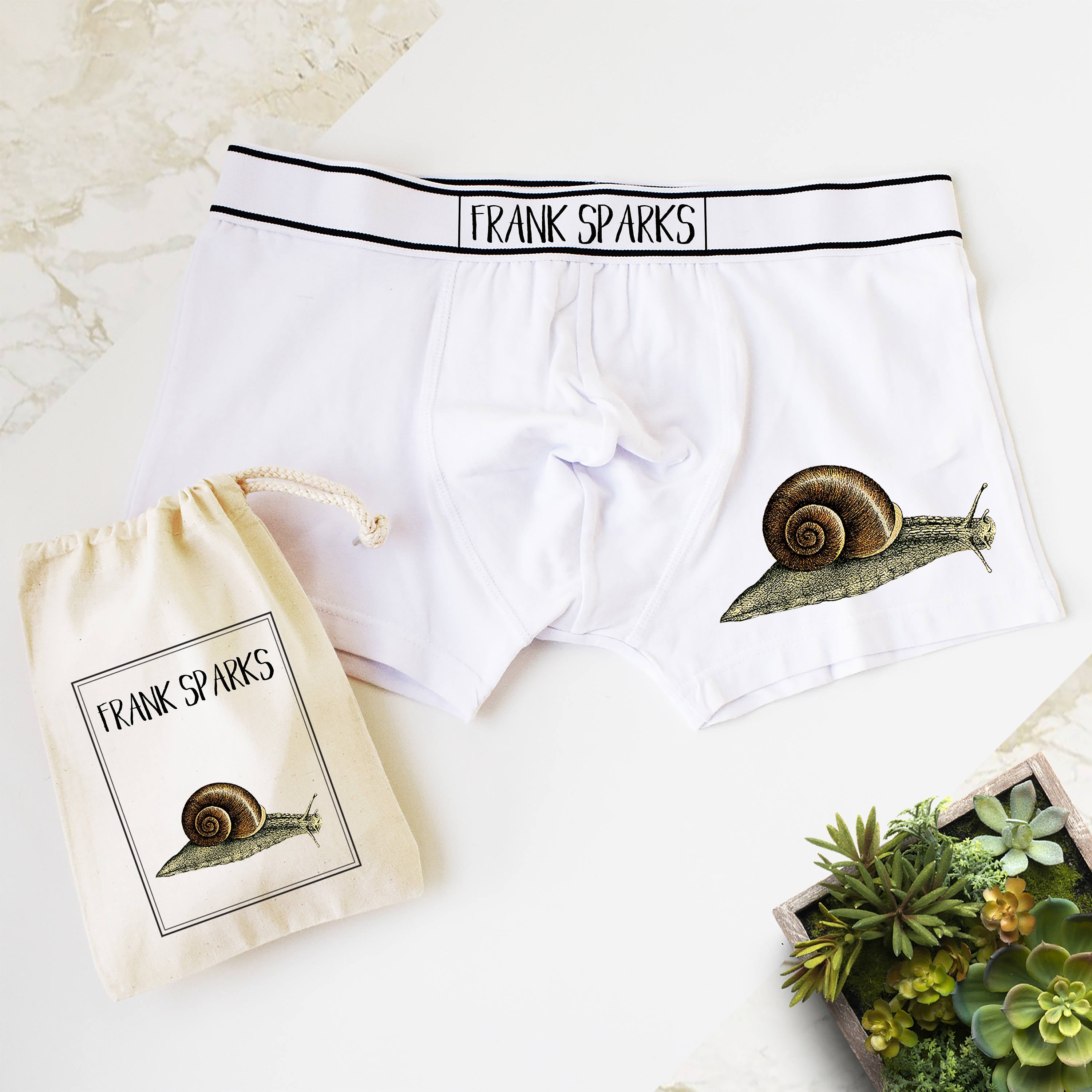 Snail Print Boxers