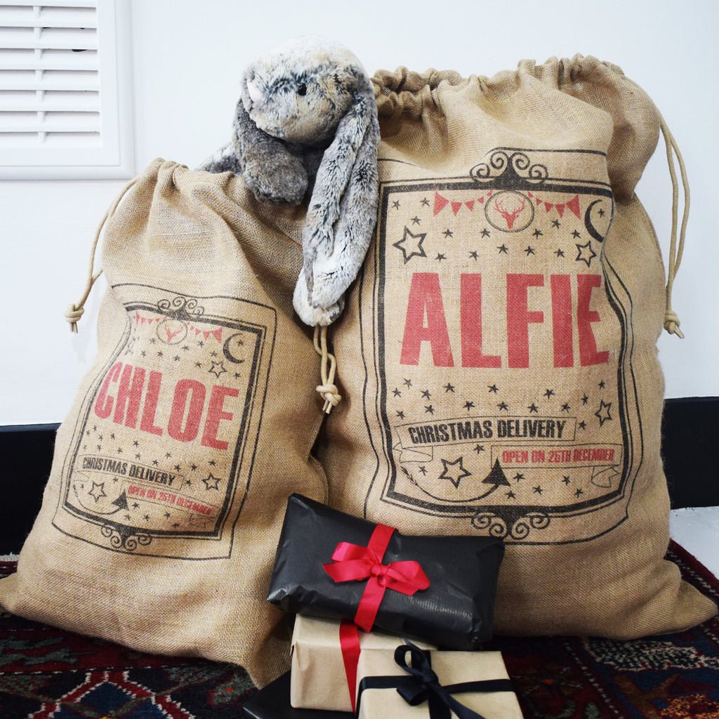 Personalised Stars Christmas Sack