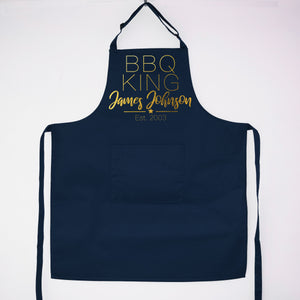 Personalised Barbecue King Apron, BBQ Apron