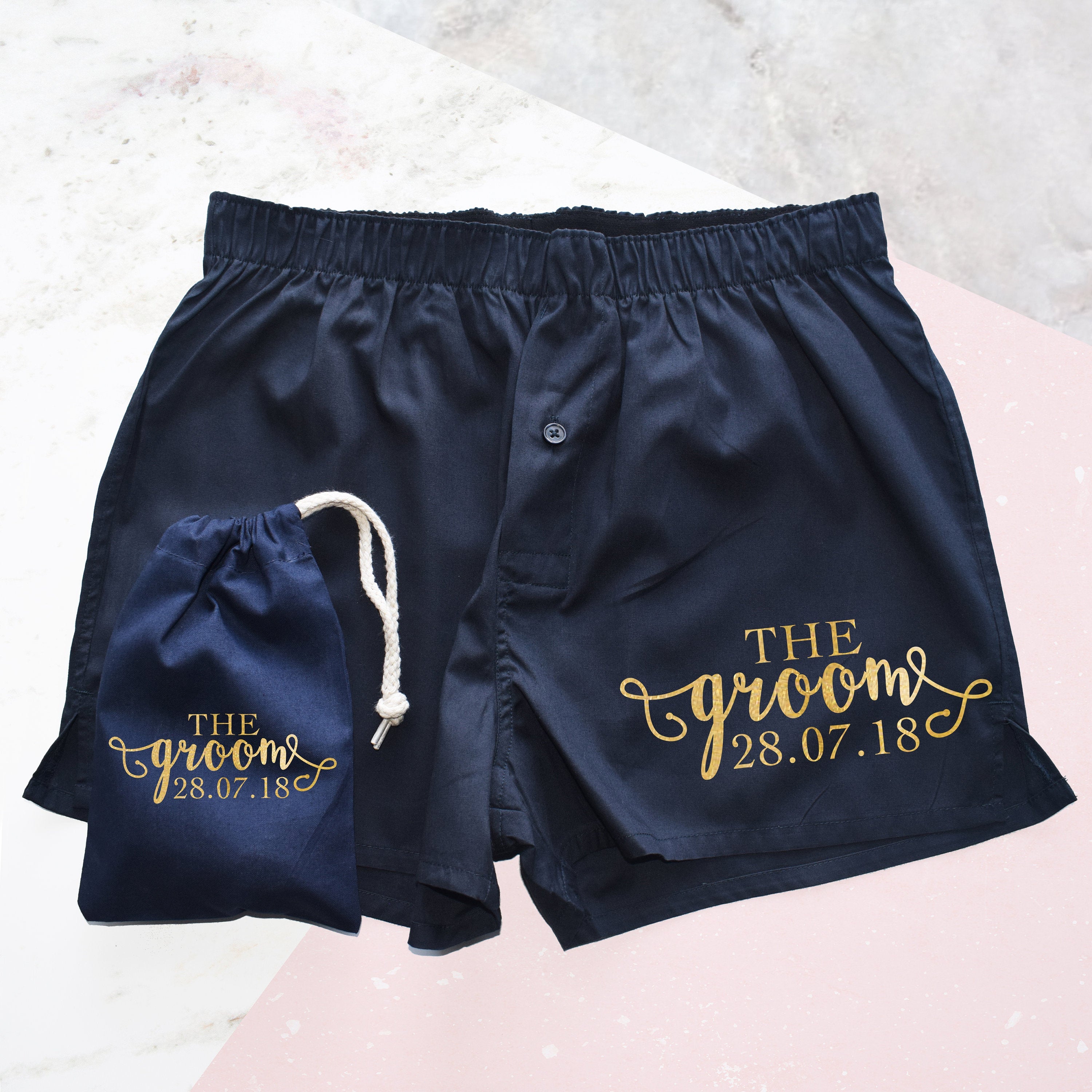 The Groom, Personalised Wedding Boxer Shorts