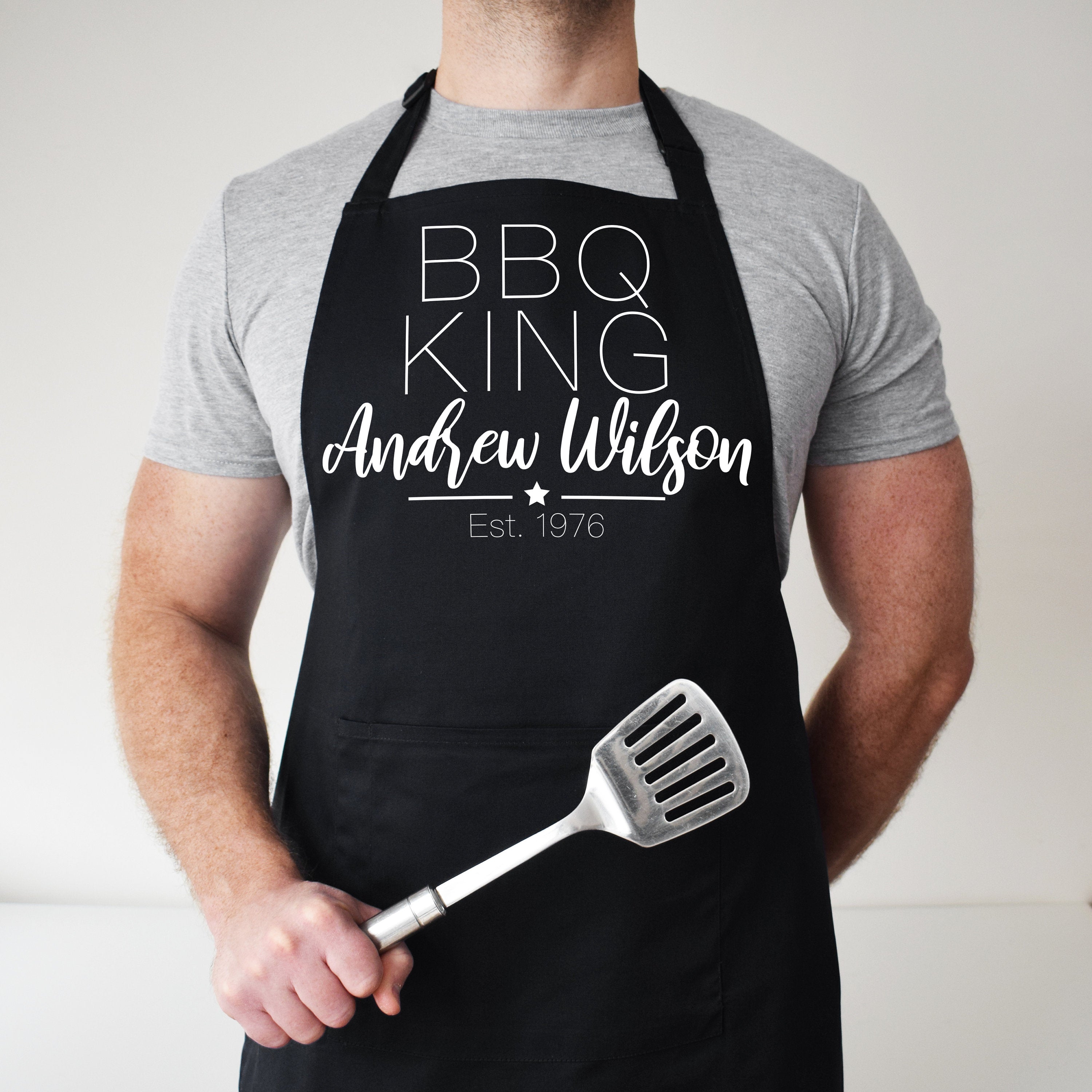 Personalised Barbecue King Apron, BBQ Apron