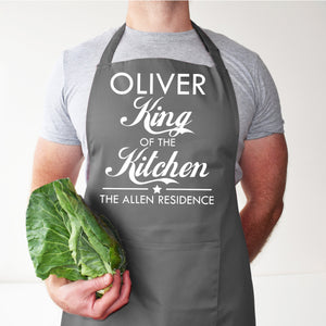 Personalised King Of The Kitchen Apron