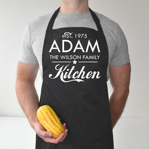 Personalised Name, Family Kitchen Apron