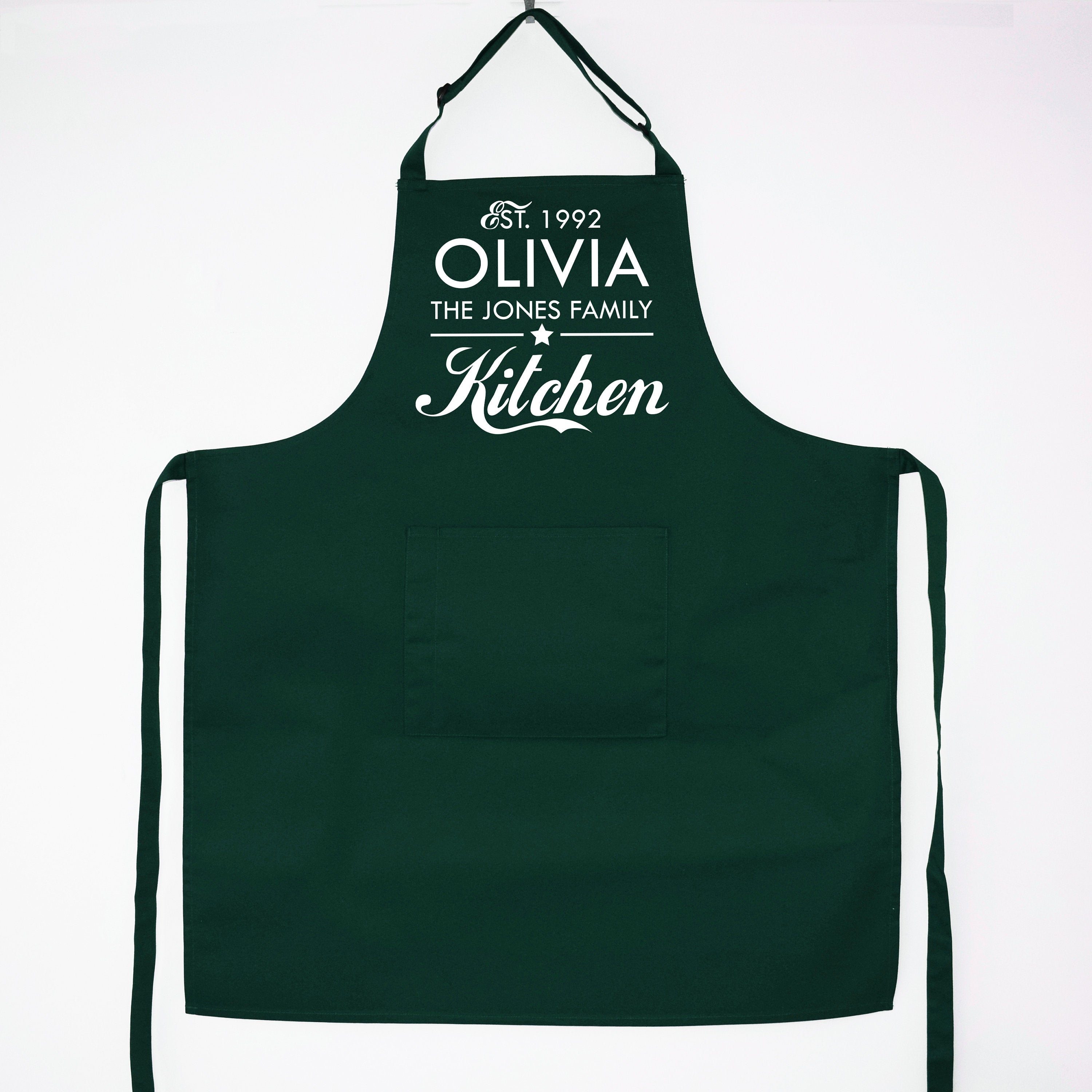 Personalised Name, Family Kitchen Apron
