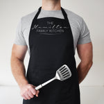 Personalised Family Surname Kitchen Apron
