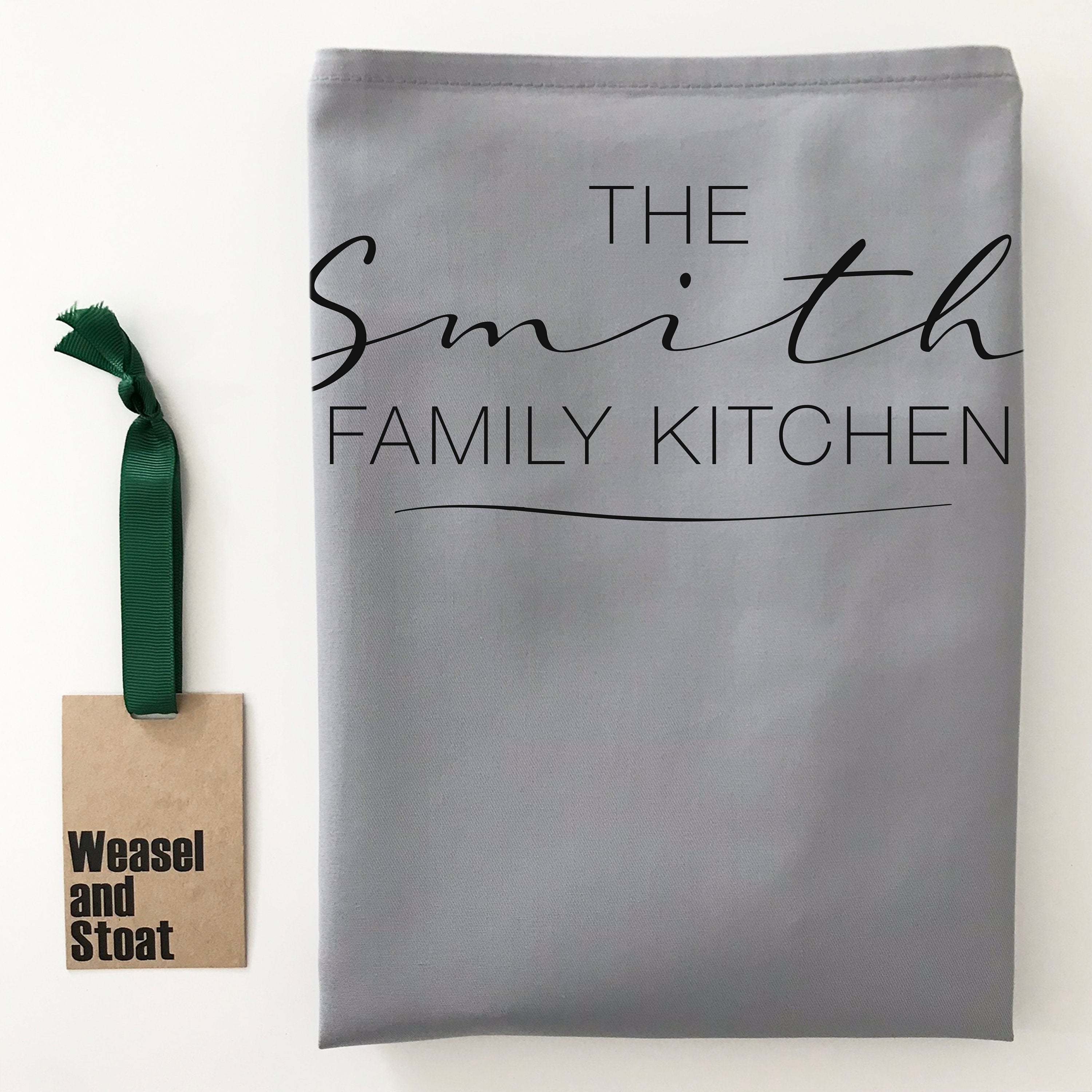 Personalised Family Surname Kitchen Apron