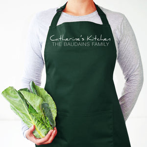 Personalised Name, Family Kitchen Apron