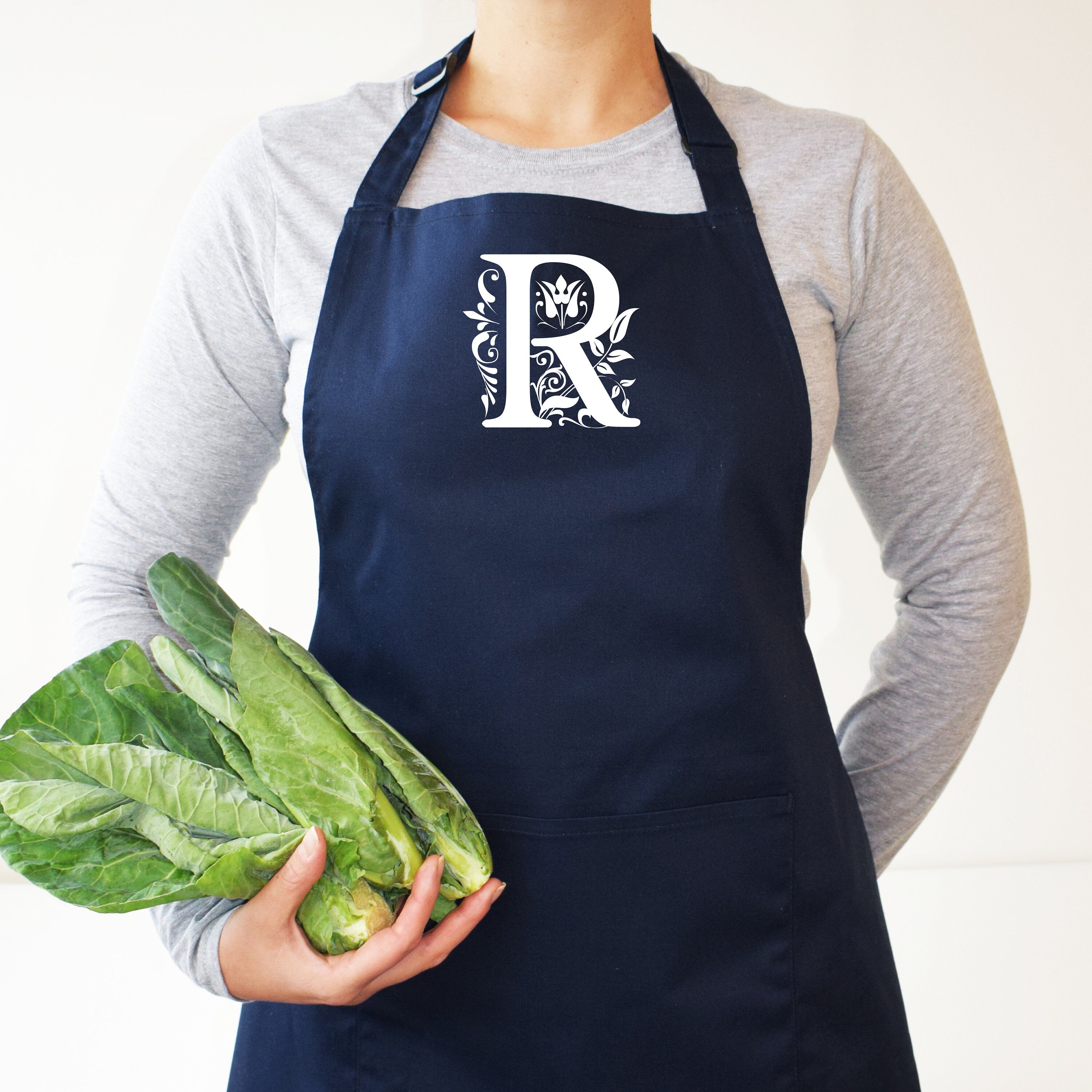 ORNATE INITIAL Apron - baking apron - baking gift - cooking gift - gift for her - gift for him - Gift for new home - personalised gift