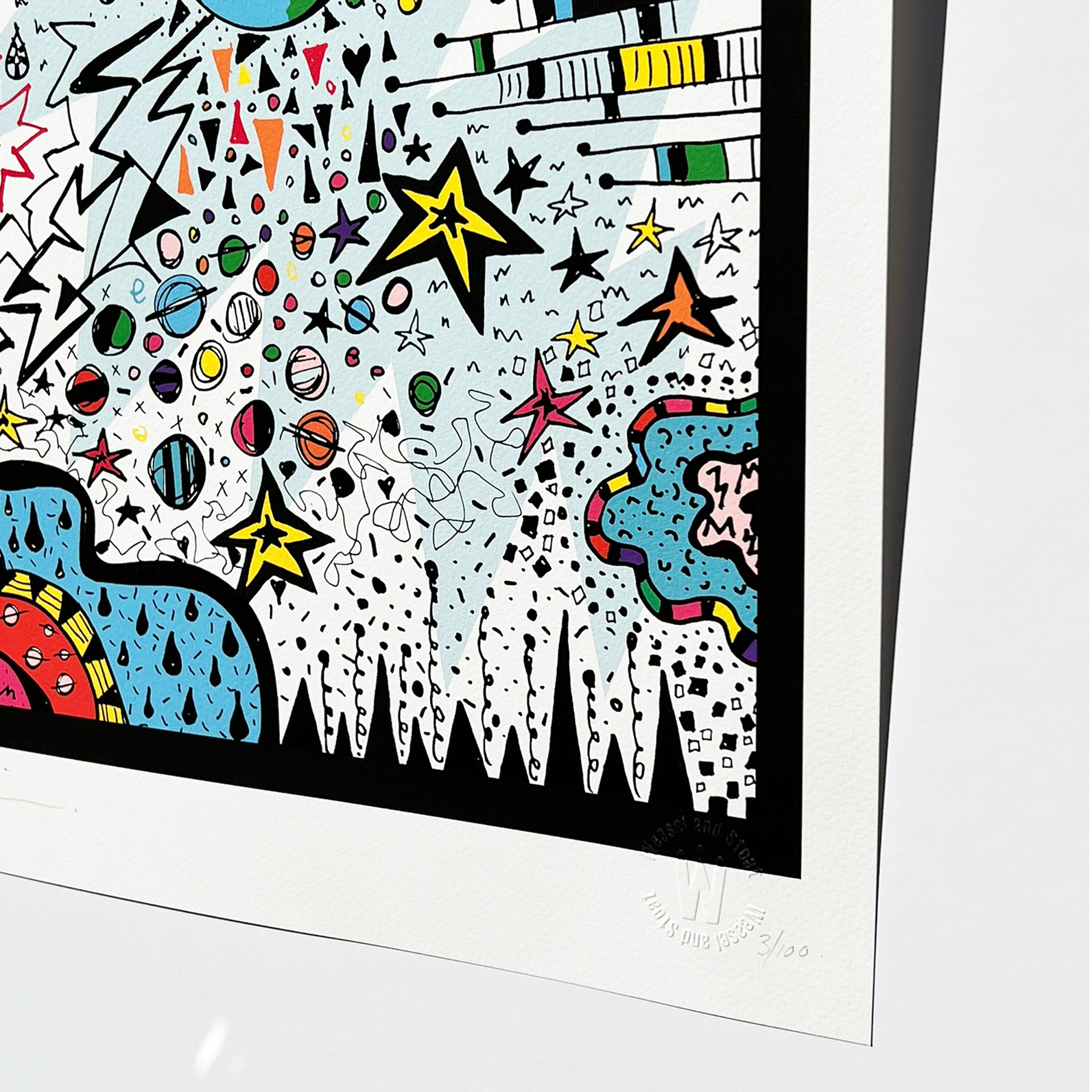 PLANT EARTH - A3 print, A4 Print, Limited Edition Art Print, Signed Doodle, Pen Illustration, Fine Art Digital Archival Print, Big Bang