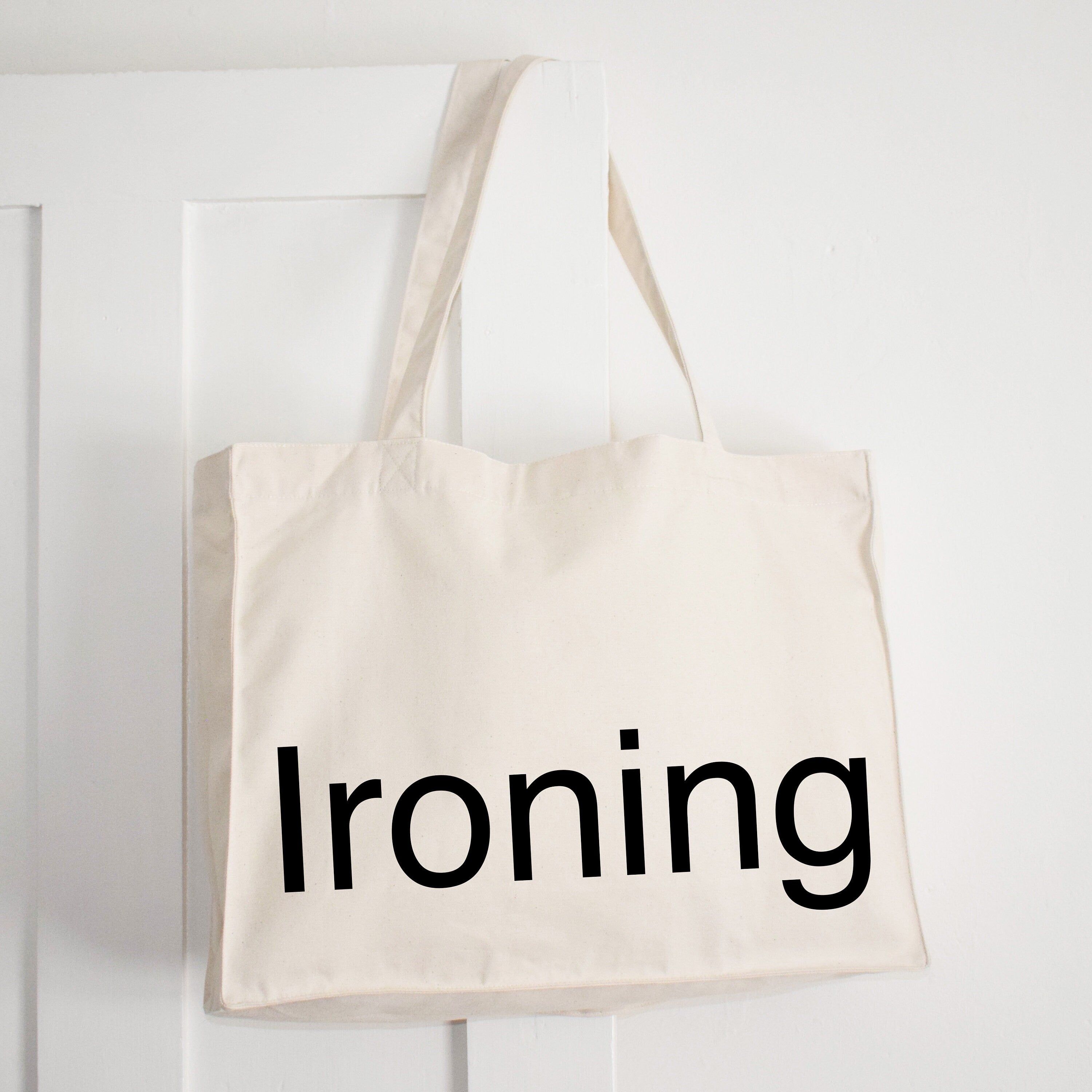 Simple Text Home and Travel IRONING Bag, Laundry Storage Hamper, Large Carry Organise Tote, Hand washing, Delicates, Dry Cleaning