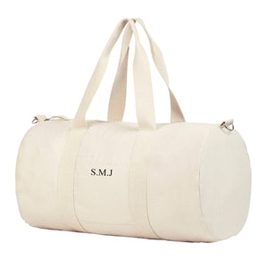Personalised Small Initials Weekend, Holiday, Gym Duffle Bag - Team Sports Bag - Overnight Bag -  Sleepover shoulder bag - monogram holdall