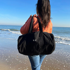 Personalised Small Initials Weekend, Holiday, Gym Duffle Bag - Team Sports Bag - Overnight Bag -  Sleepover shoulder bag - monogram holdall