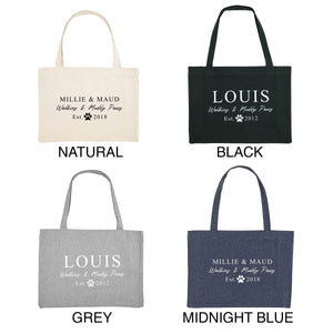 Personalised Walkies And Muddy Paws Dog Walking Bag