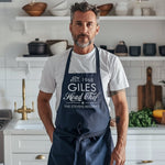 Elevate your culinary style with a personalized head chef apron! Crafted for comfort and style, this custom apron is your canvas. Add your name and details. A tasteful blend of functionality and flair.